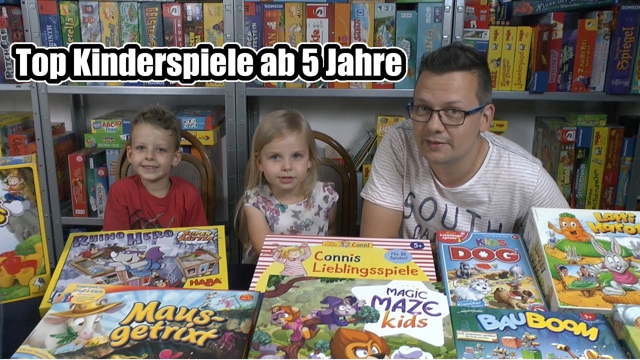Top Spiele / Kinderspiele für Kinder ab 5 Jahre - wie gewünscht nach der Liste 2, 3 und 4 Jahre :-)