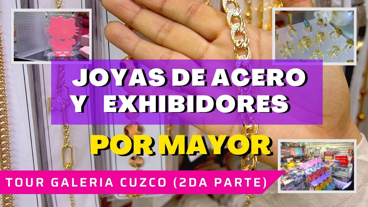 JOYAS DE ACERO,  EXHIBIDORES  Y CAJAS DE REGALO POR MAYOR (Tour Galería cuzco 2da parte)