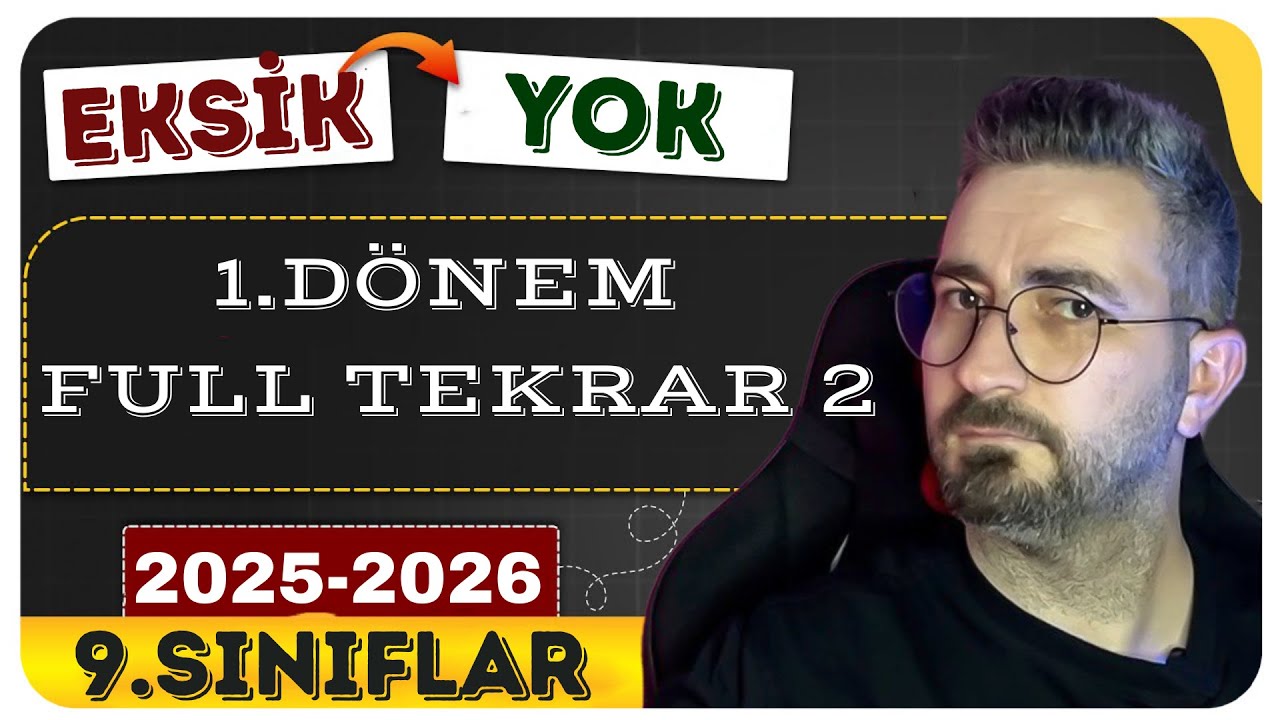 9. Sınıf Matematik  | 1. Dönem  | Genel Tekrar 2