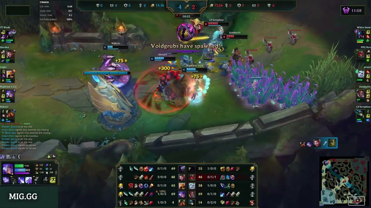 ADC Challenger VOD 10CSPM Gameplay - Yunara vs Lucian | 8/4/12