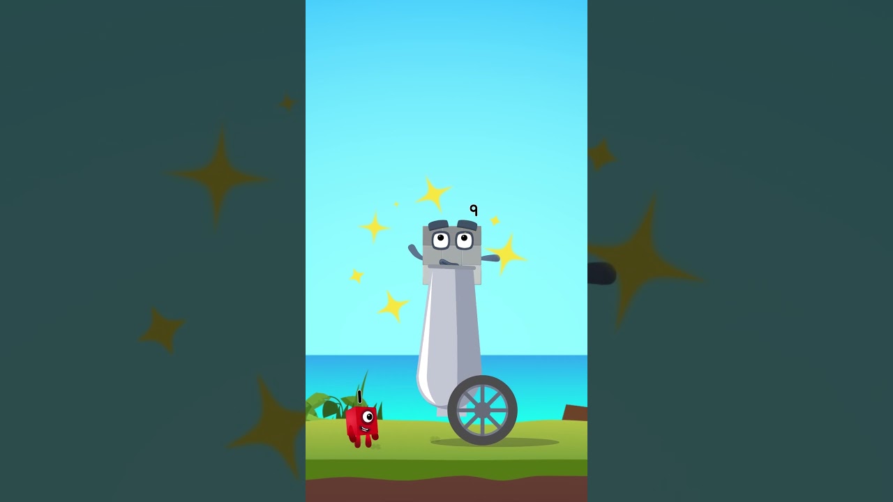 Numberblocks Learn to Count 1 & 9 Magic Run World in Beach New Season | Numberblocks Magic Adventure