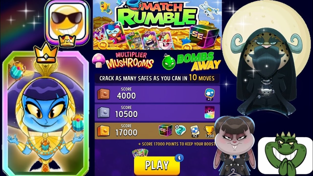 Solo Challenge Multiplier Mushroom 🍄 + Bombs away | Cleo Cadabra | Match Masters