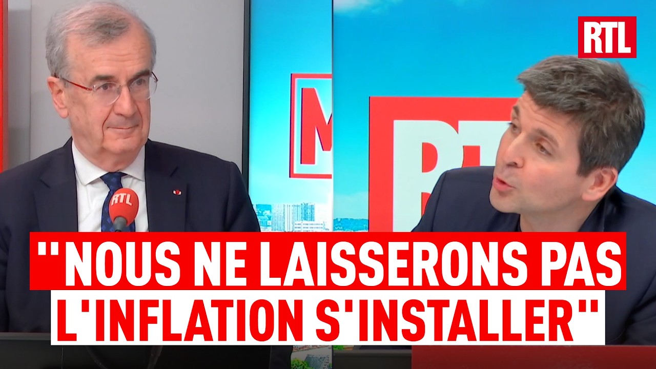 François Villeroy de Galhau, gouverneur de la Banque de France, face à Thomas Sotto sur RTL