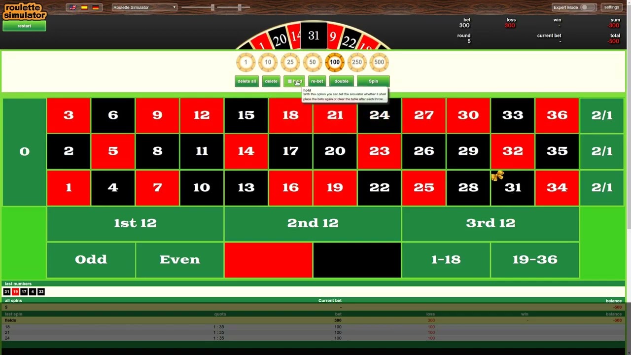 Roulette Simulator  |  Simple options| roulette online