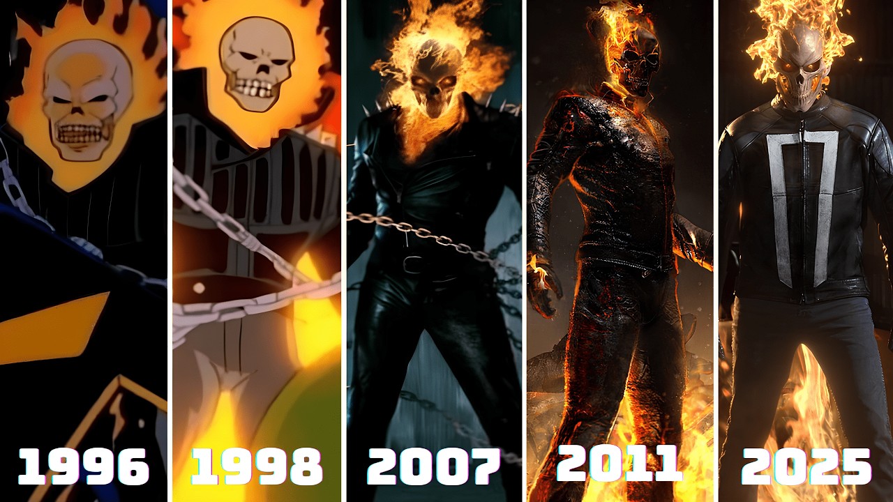 Evolution of Ghost Rider (1996–2025) | From Series to Movies & Animation