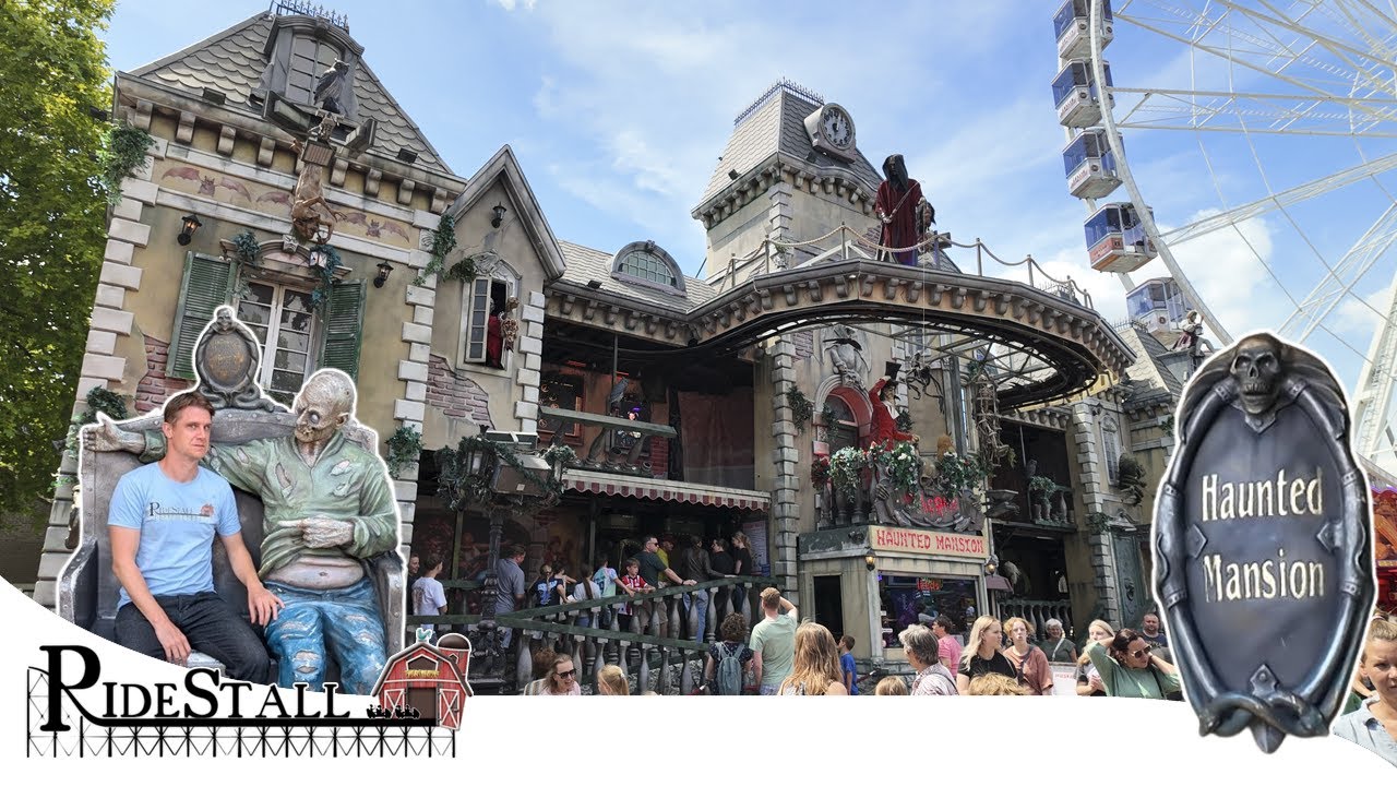 Haunted Mansion (Hinzen) - tolle Geisterbahn mit neuen Figuren auf der Kermis Best 2025 | POV Onride