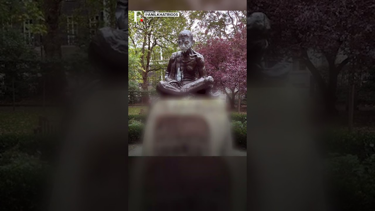London: Mahatma Gandhi Statue Vandalised, Indian High Commission Condemns Act | N18G