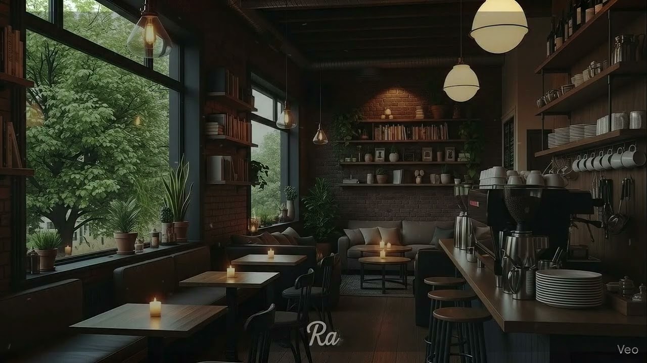 [ #RainyDayJazz #28 ] Relaxing Jazz for Study, Work & Focus | Cozy Coffee Shop Ambience
