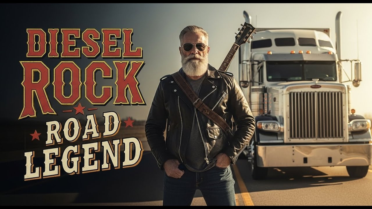 Guitar & Diesel Freedom – Classic Texas Trucker Vibes 🤠🔥 