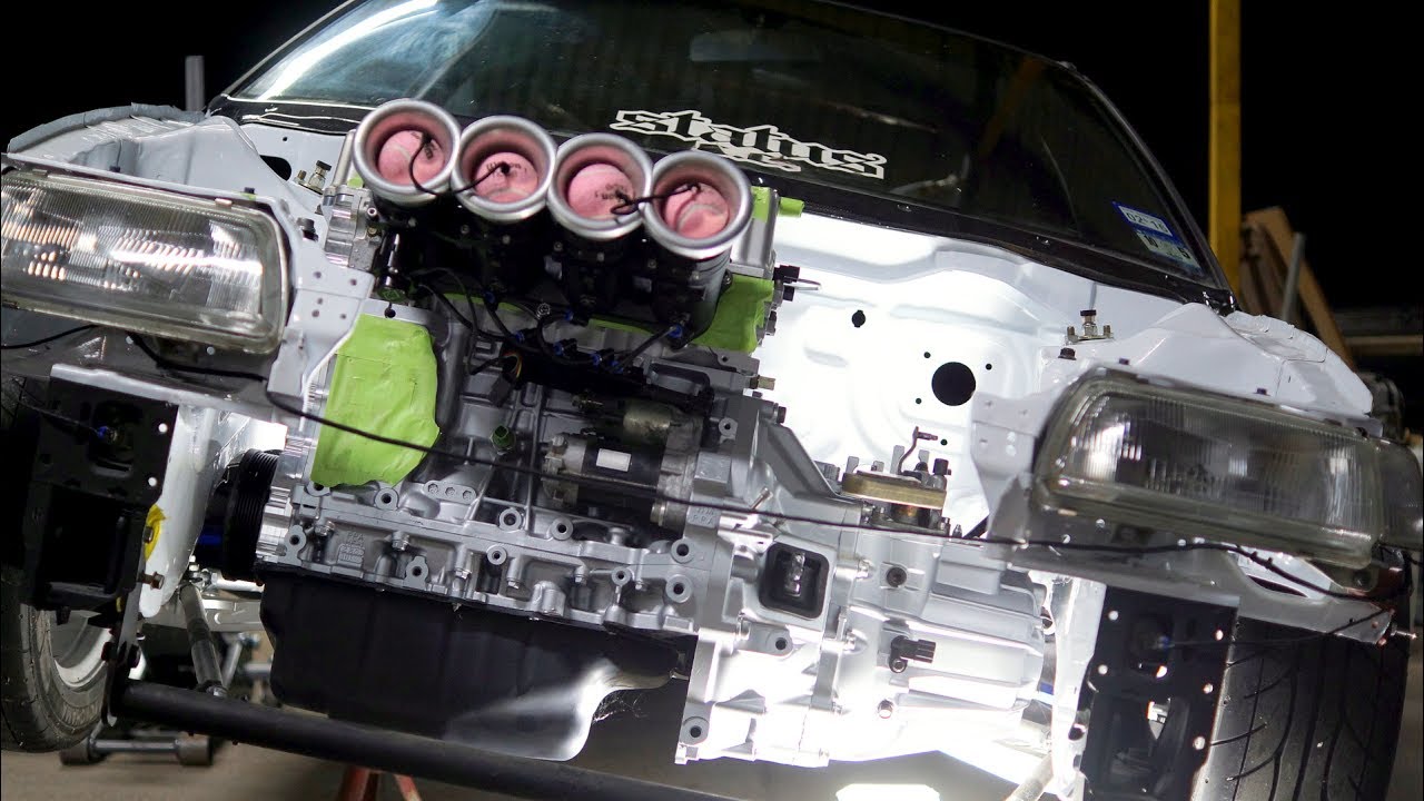 4PISTON K24 ENGINE GETS TEST FITTED WITH KTUNED BIG TUBE