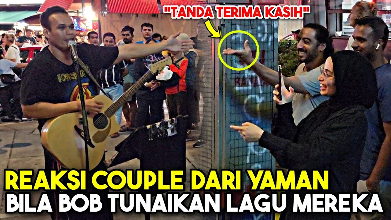Couple dari Yaman minta lagu Arab, tersenyum auto ikut Bob nyanyi bila permintaan lagu ditunaikan