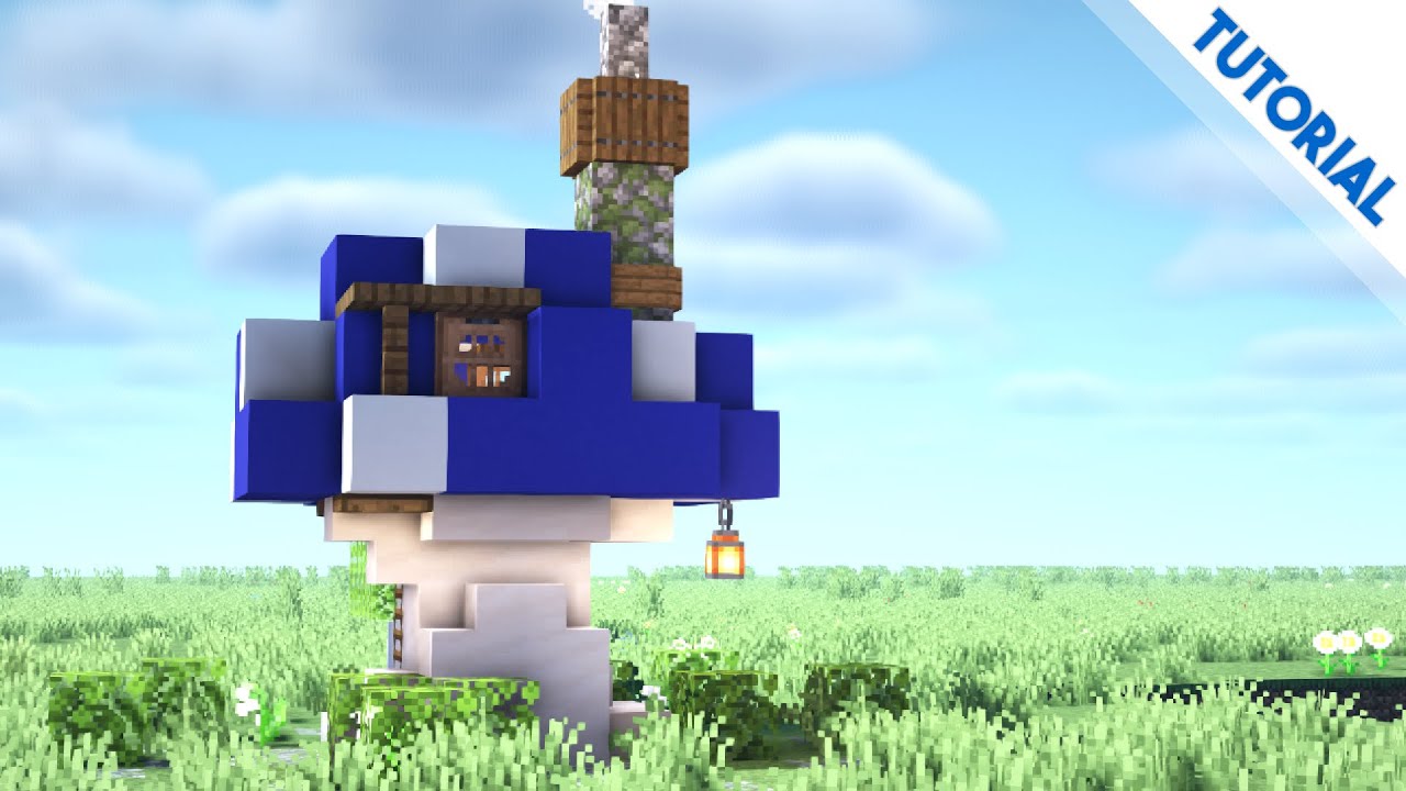 How to Build a Super Small Mushroom House (Minecraft 1.17 Tutorial)