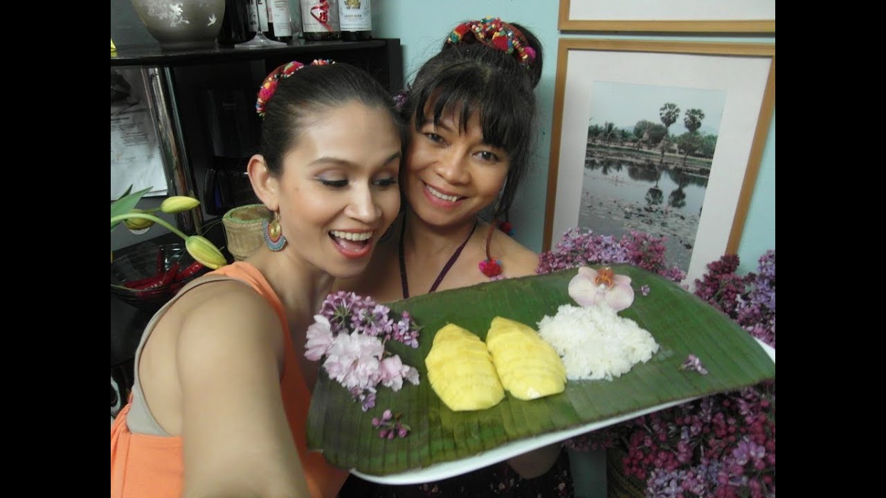 MANGO mit KLEBEREIS - Sticky Reis with Mango THAI DESSERT