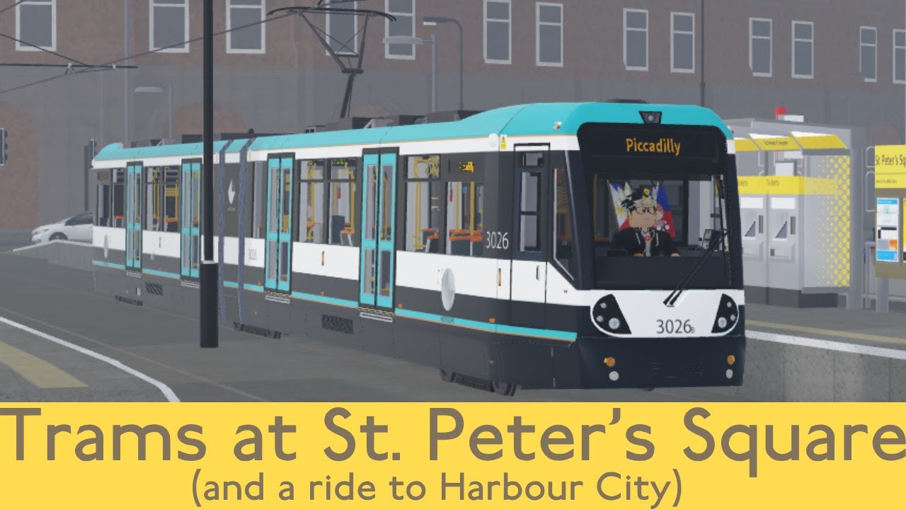 Trams at St. Peter's Square & a ride to Harbour City | Manchester Retrolink
