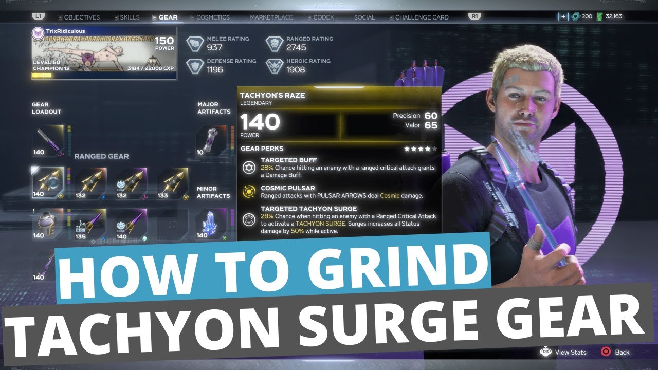 HOW I GRIND TACHYON GEAR | MARVELS AVENGERS