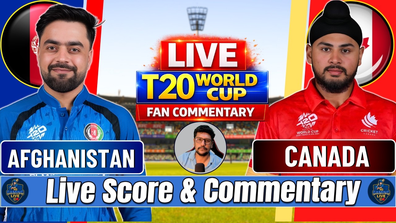 🔴 LIVE: Afghanistan vs Canada | T20 World Cup 2026 | AFG vs CAN Live Score & Commentary