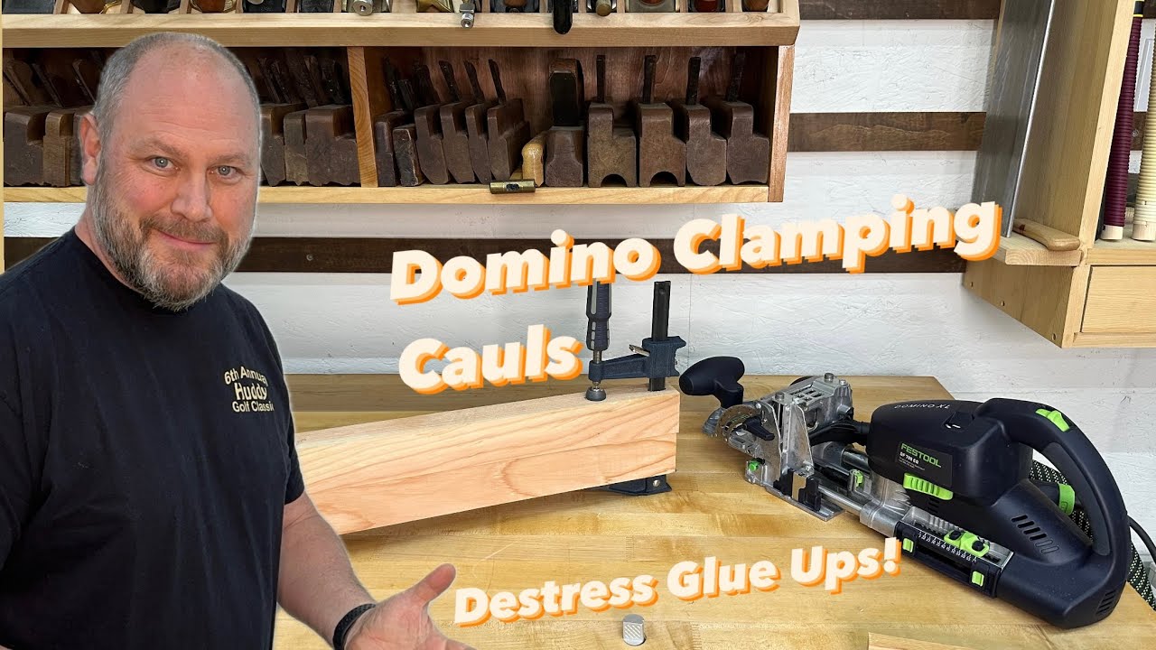 Destress your glue ups!  New way to make clamp cauls.  Festool Domino!