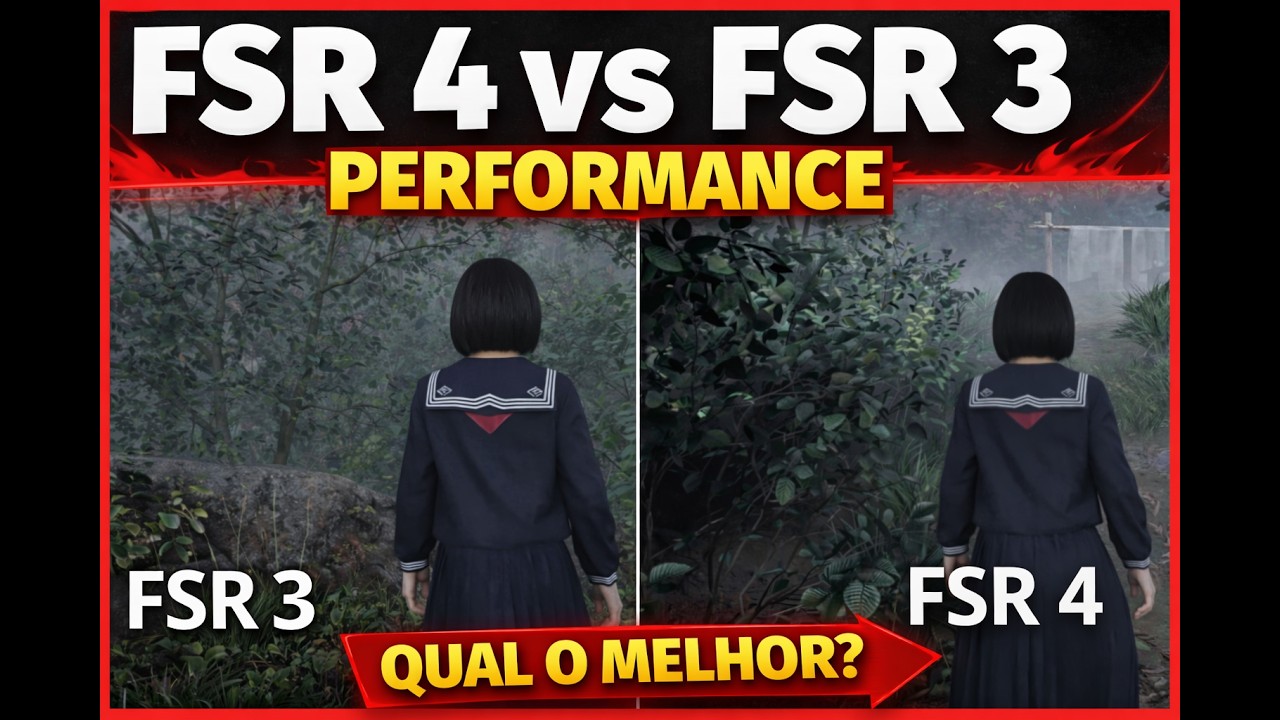 RX 6000 PERDE MUITO DESEMPENHO USANDO FSR 4? FSR 4 VS FSR 3