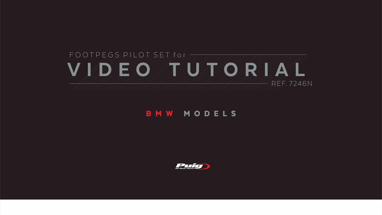REF. 7246N Puig Footpegs Pilot Set for BMW Models
