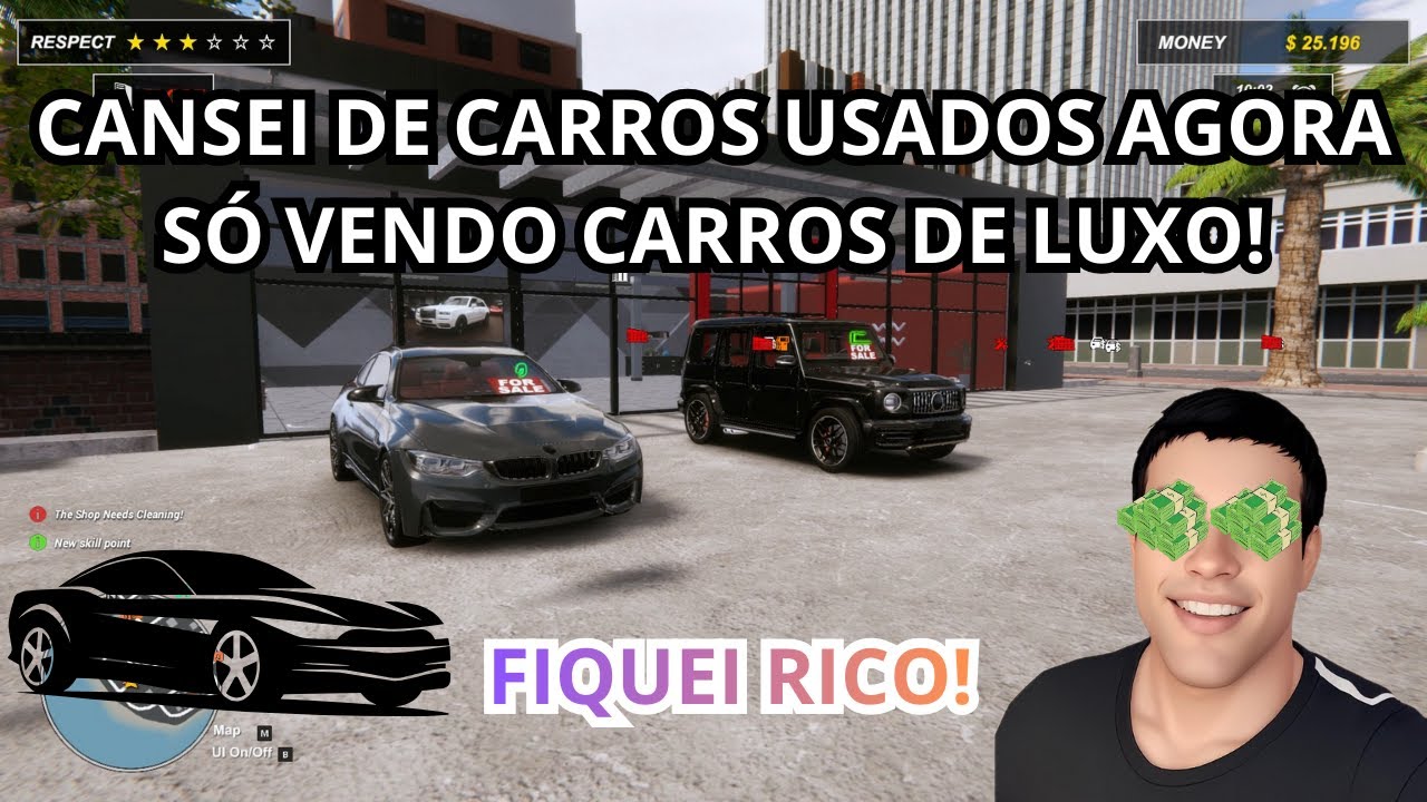 AGORA SÓ VENDO CARROS DE LUXO! Car Dealership Simulator 2 #4