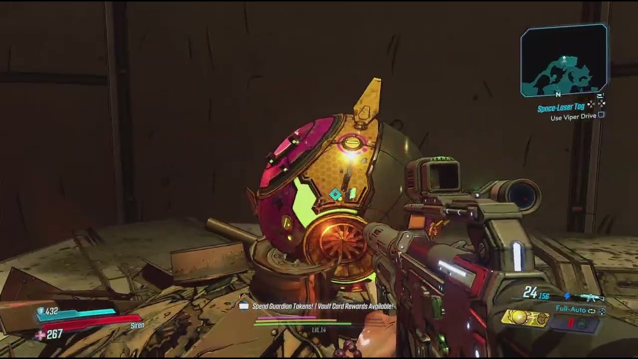 Borderlands 3, Taking out the laser.