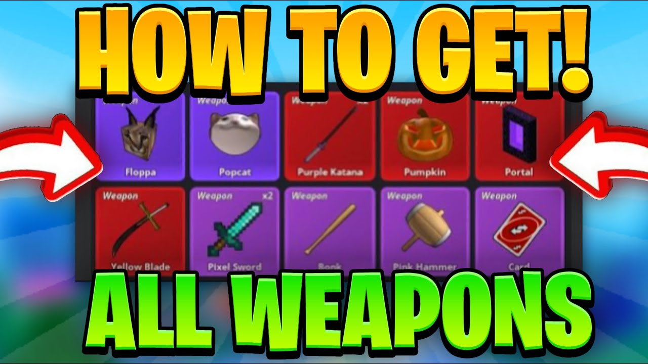 HOW To Get ALL *WEAPONS* in Meme Sea! (Roblox)