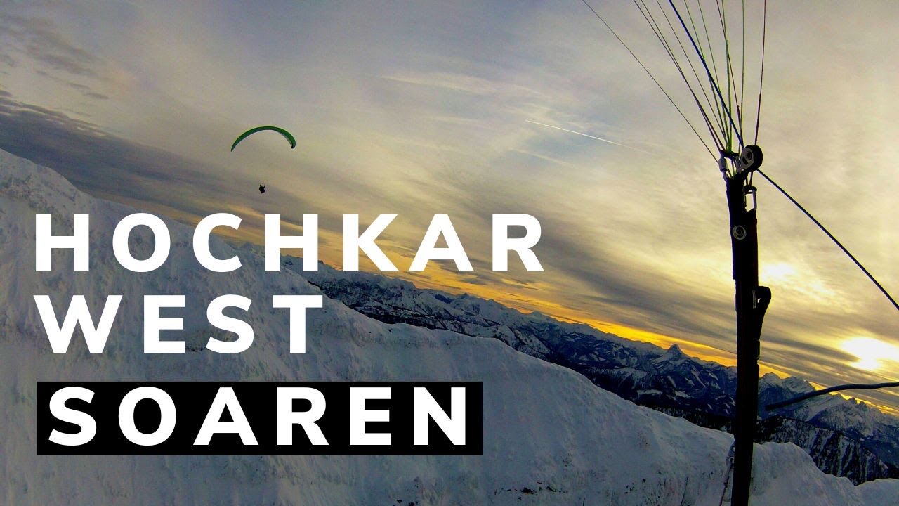 Hochkar soaren im Winter am Weststartplatz