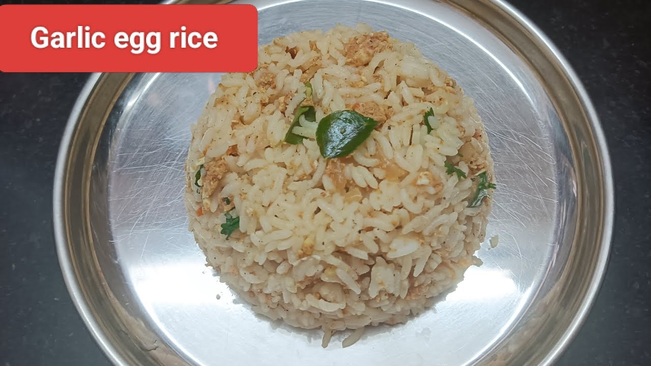 Garlic egg rice #lunch#kidslunchbox #eggrecipes #varietyrice 