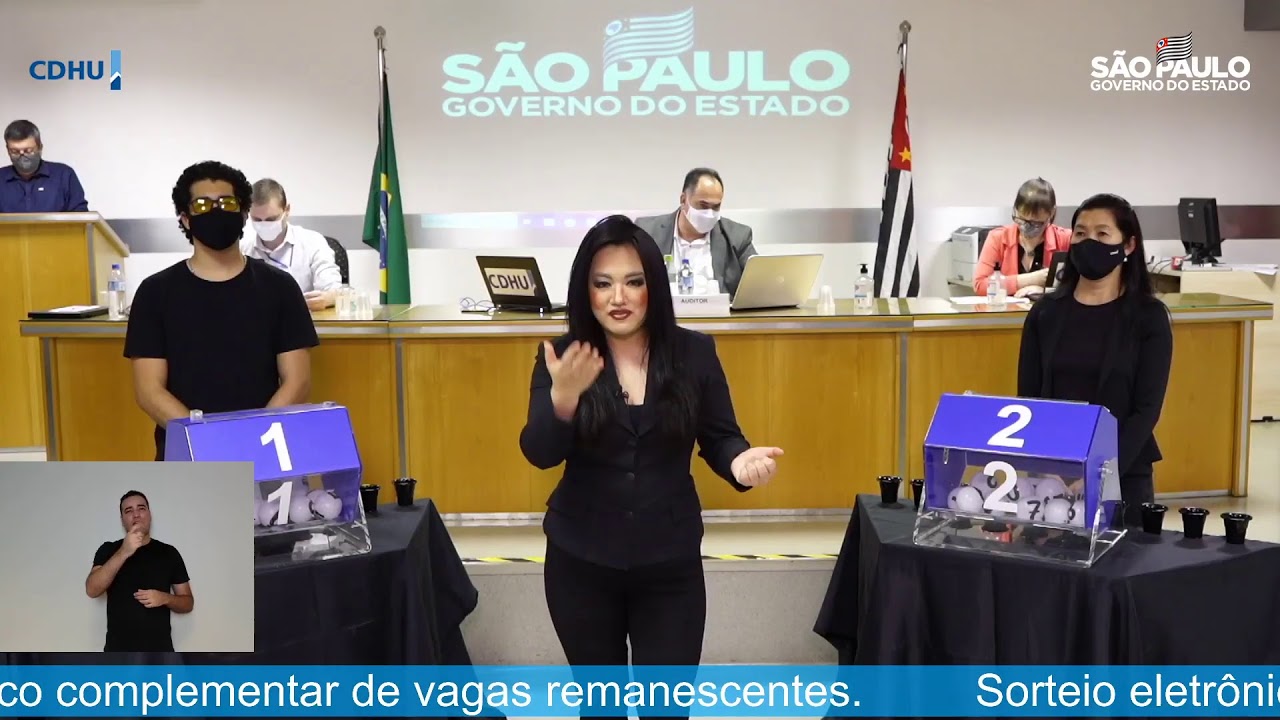 Sorteio eletrônico complementar de moradias da CDHU