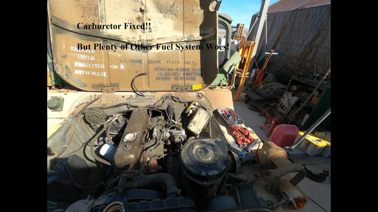 Chucks M151 Part 3 Carb Fixed and Fuel Tank Woes
