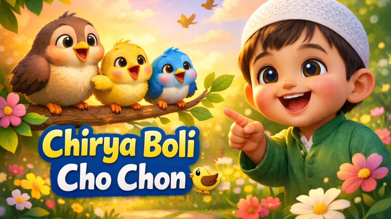 👉 Chirya Boli Cho Chon 🐦 Islamic Kids Naat | Cute Baby Nasheed & Nursery Rhyme