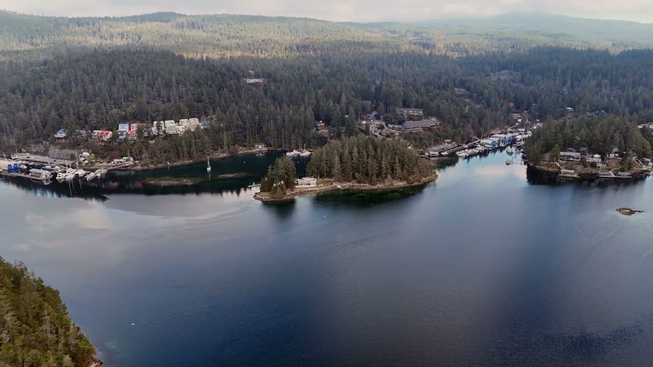 Secret Cove Quick Drone Clip Sunshine Coast BC