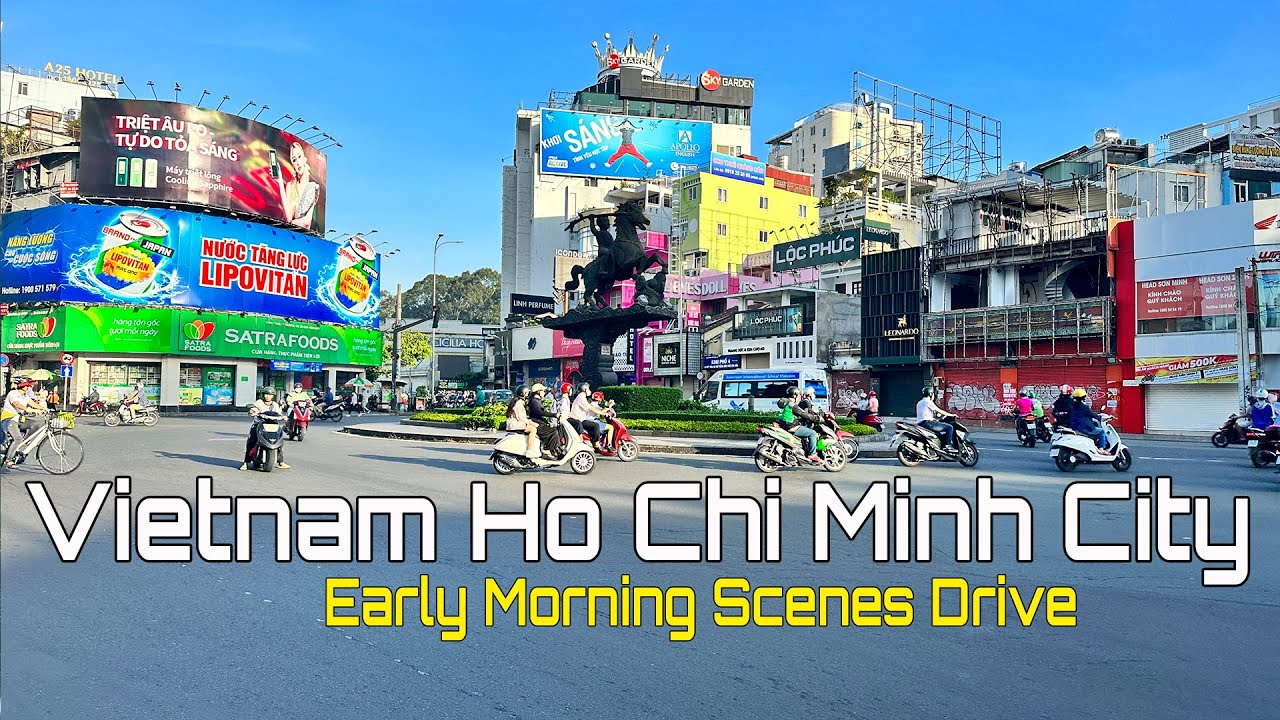 Ho Chi Minh Saigon Vietnam Driving Tour Exploring In City l 4K Vietnam Ho Chi Minh Scenes Drive