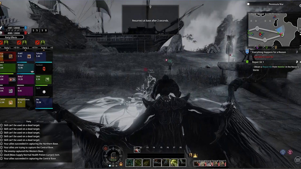 Bless Online 15v15 Battleground Ranger gameplay.  Full match.