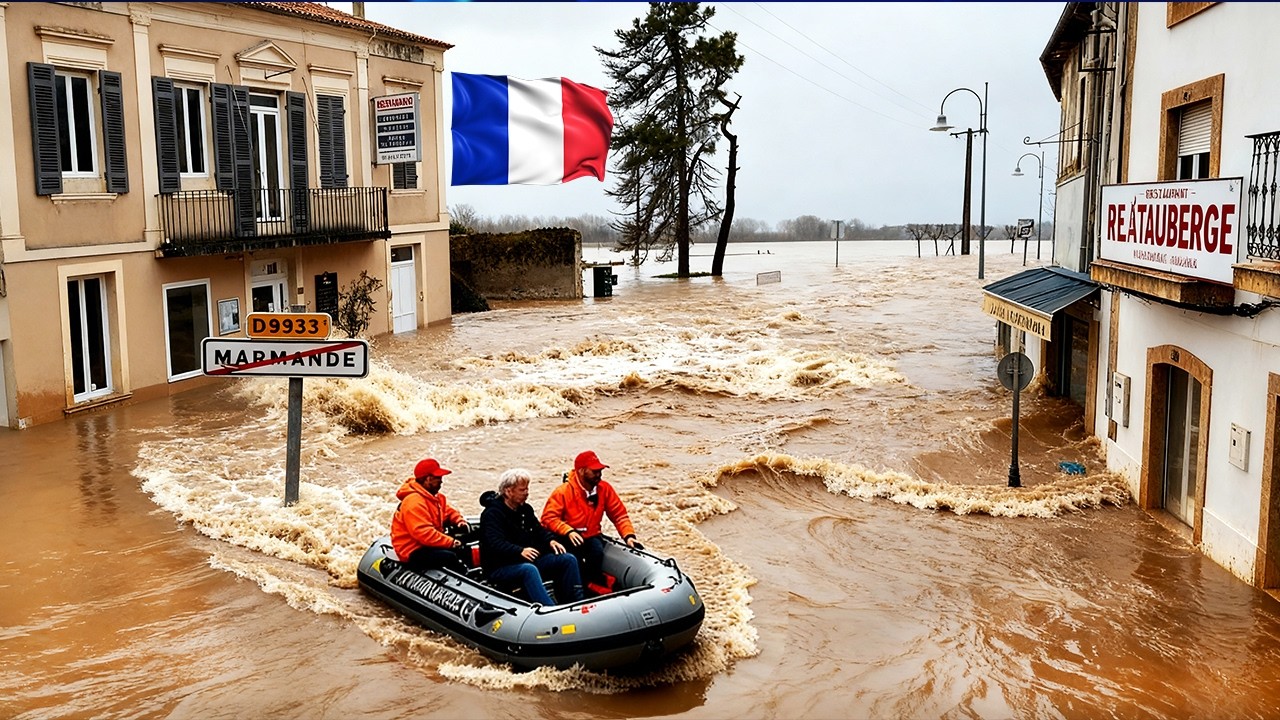France Flood Emergency !🌊 Catastrophic Floods Turn Streets Into Rivers — Homes Underwater in Gironde