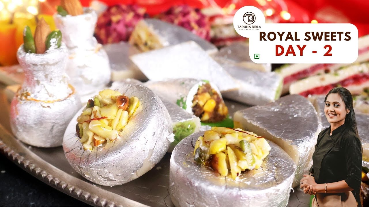 Diwali Special | Kaju Sweets | Free 5 Days Workshop | Day 2| Halwai Style Sweets | Chef Taruna Birla