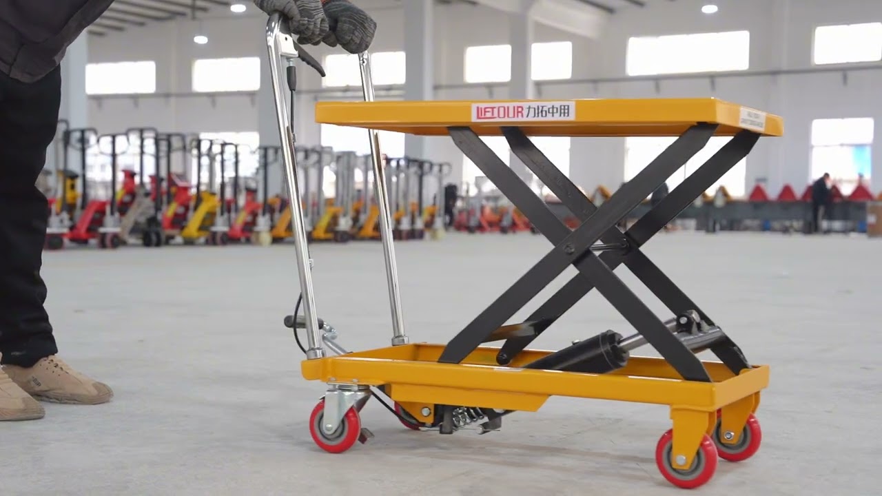 Manual Scissor Lift Table 500kg | Hydraulic Lift Table Cart