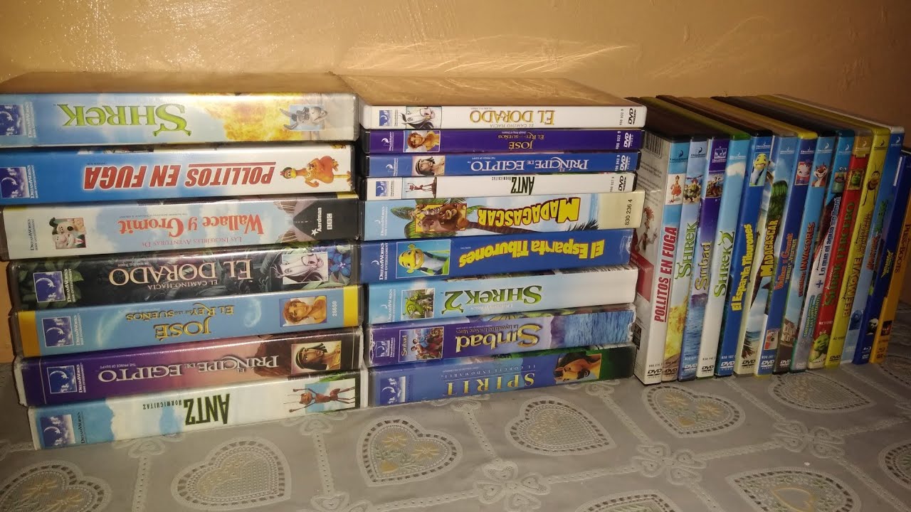 Mi Colección De Películas Animadas De DreamWorks En Vhs, Dvd y Blu-Ray