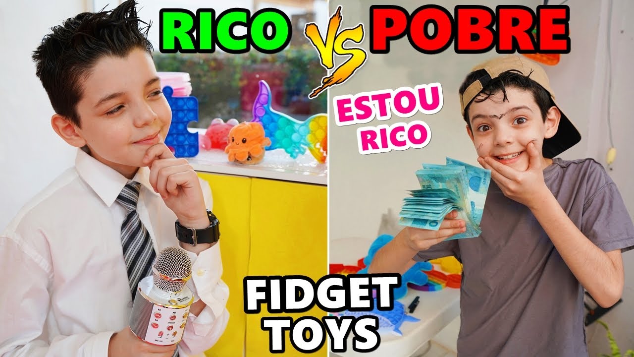 RICO VS POBRE FIDGET TOYS POP IT (Parte 6)