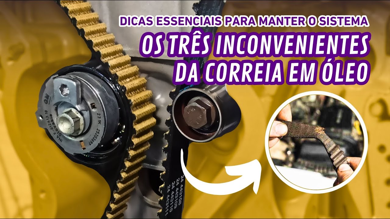 Os TRÊS INCONVENIENTES da CORREIA BANHADA EM ÓLEO: dicas essenciais para a manutenção do sistema
