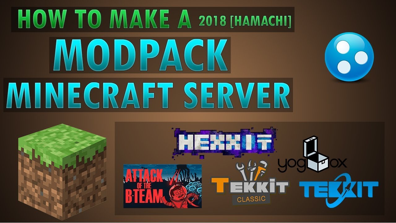 (2022!) How to: EASILY Make a Minecraft Modpack Server [Hexxit] - Using Hamachi
