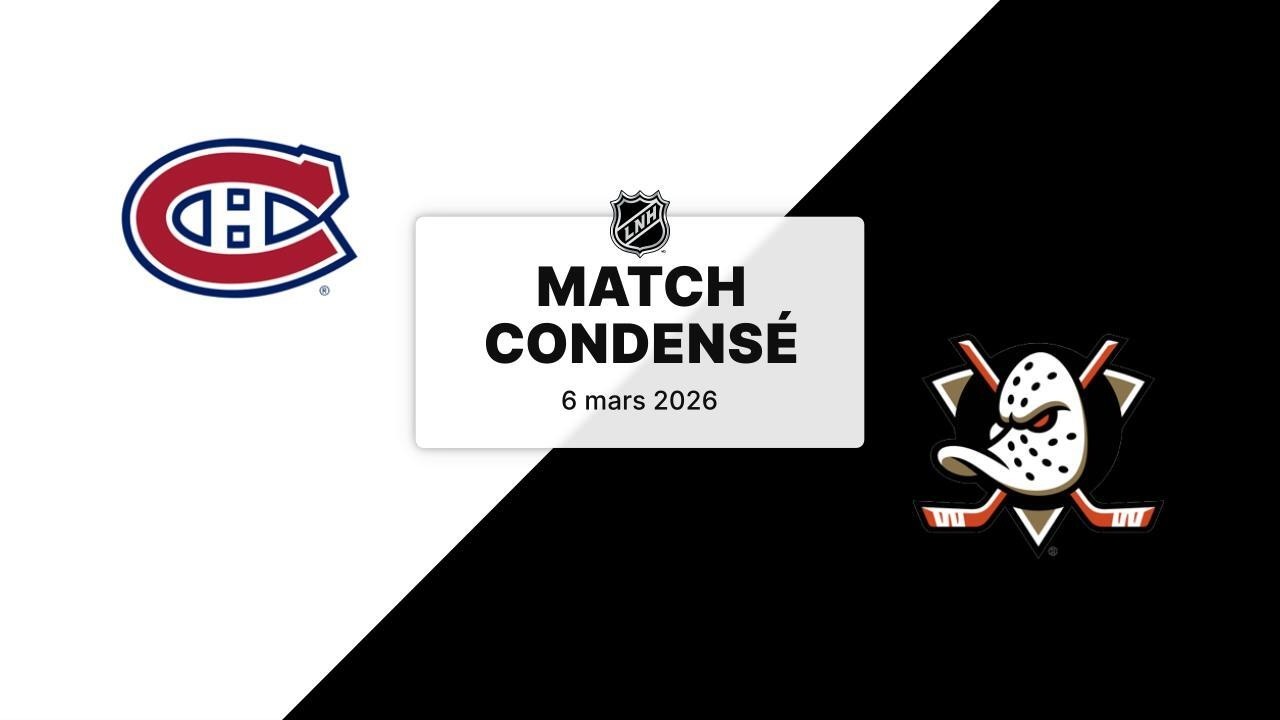 Match condensé : Canadiens @ Ducks 6/3/2026 (61/82) (33-18-10)