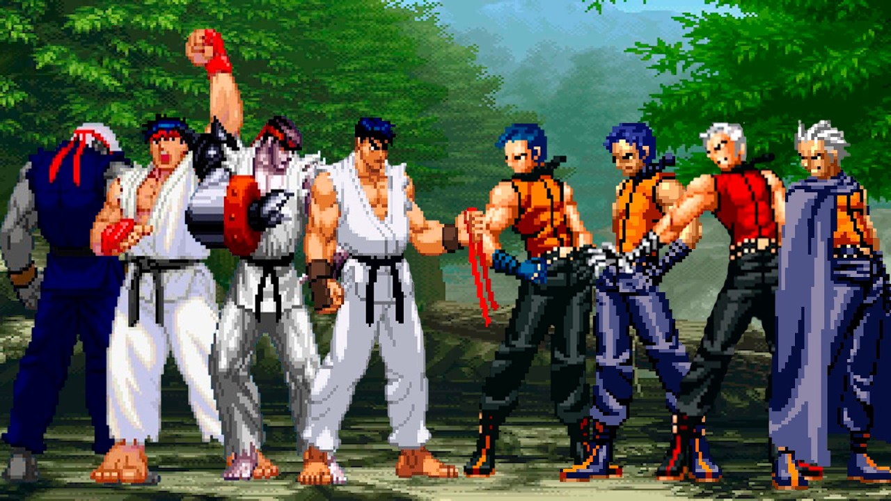 [KOF Mugen] Ryu Team vs K9999 Team