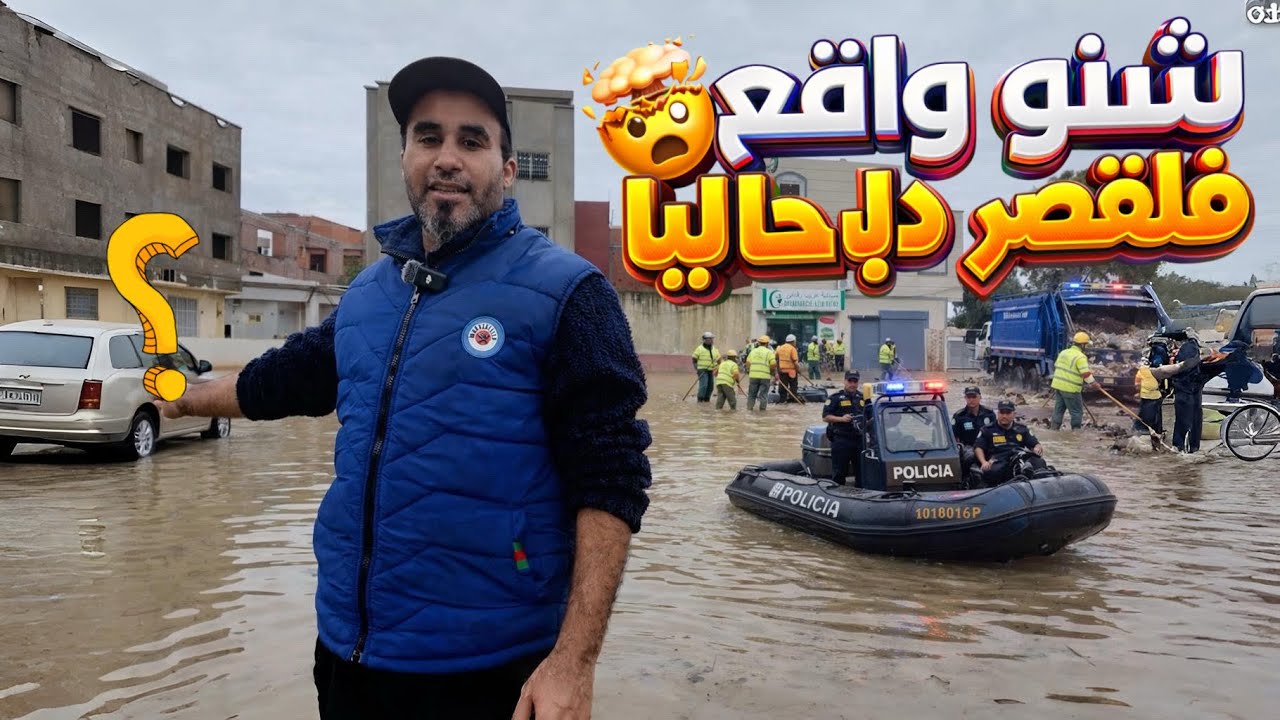 القصر الكبير  بين الفرح والحزن / نهاية الفيضانات 😢