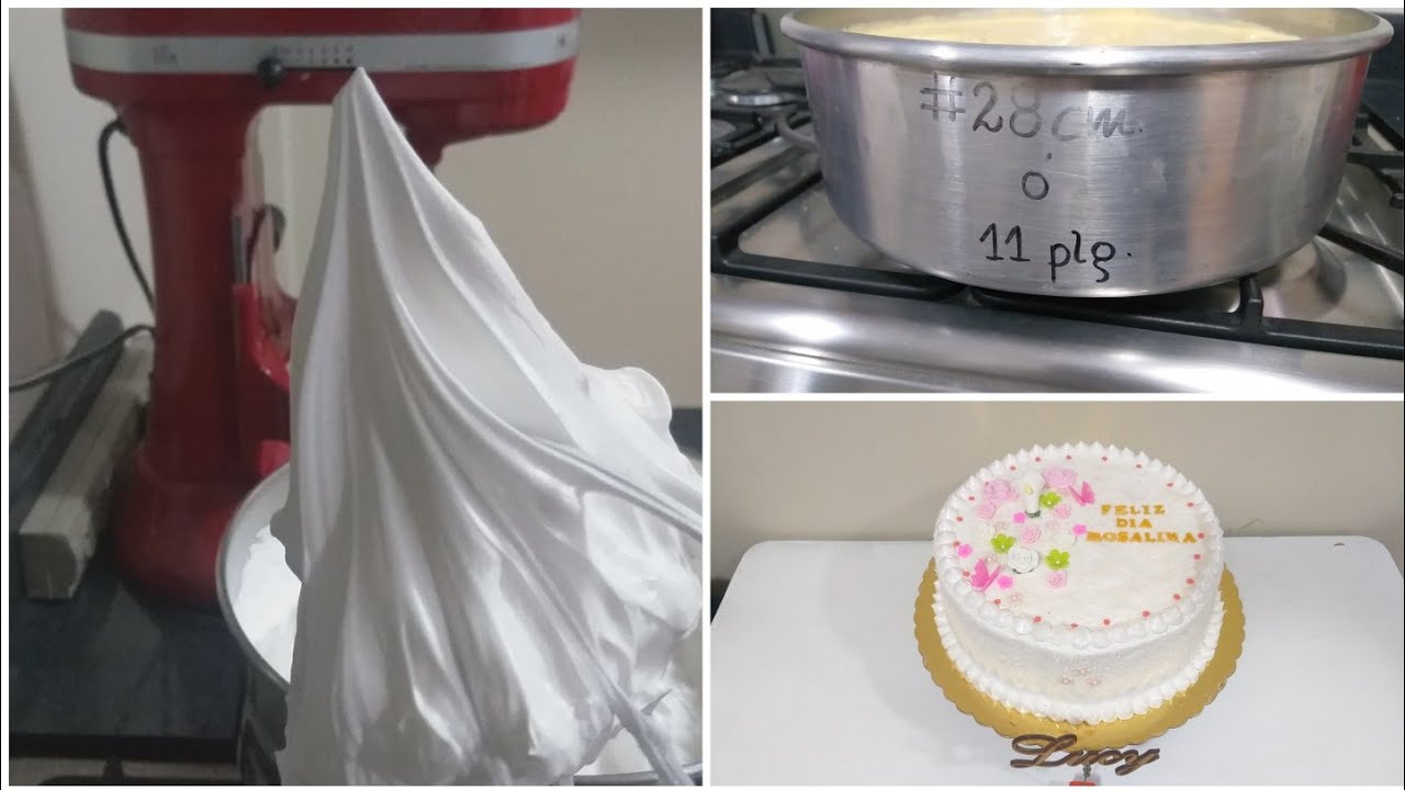 Preparación de merengue italiano | decoración de pastel 11 plg para principiantes