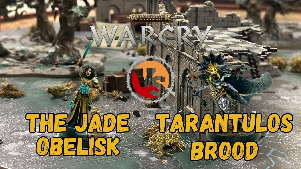 Отчёт о битве Warcry | Стадо тарантулов против Нефритового обелиска | Сезон 1, Эпизод 2
