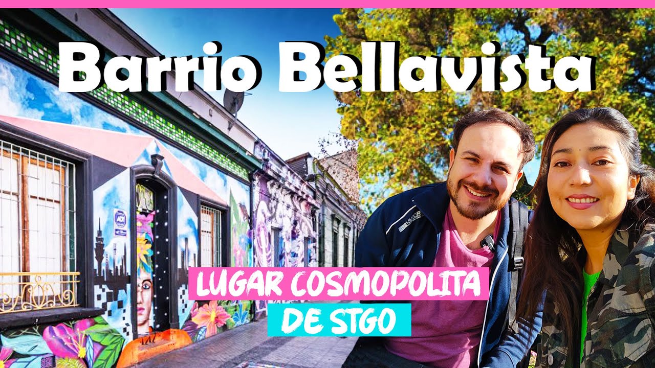 Recorrido BARRIO BELLAVISTA Santiago de CHILE | Super Guía Que ver y Hacer #bknviajar