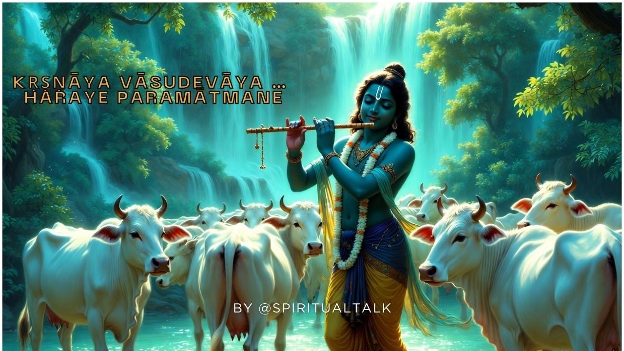 Krishnaya Vasudevaya Mantra–Slow LoFi Chant for Peace Meditation & Positive Energy #bhakti #krishna