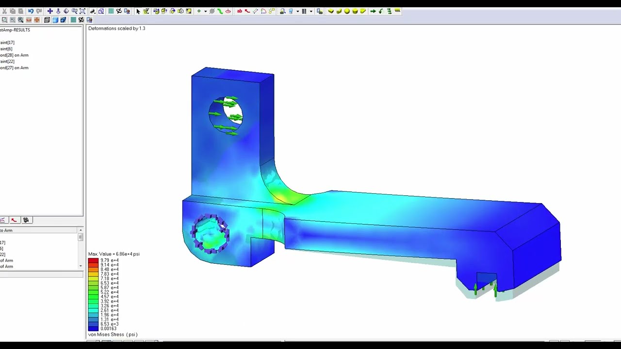 SimWise 4D and SolidWorks for FEA driven Shape Optimization