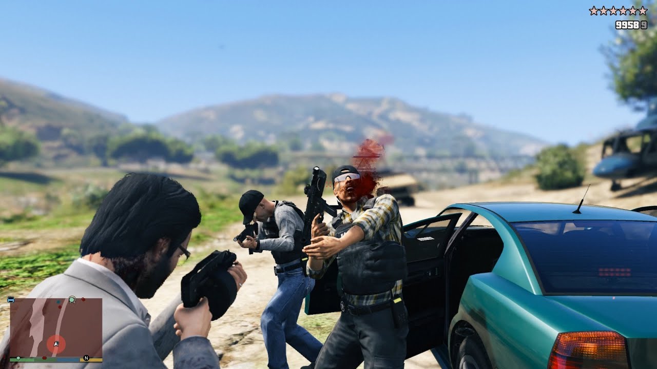 GTA V Lost MC Gang Hideout Rampage + Epic 10 Star Cop Chase Escape Vol.5 [R.D.E. 4.1.2]